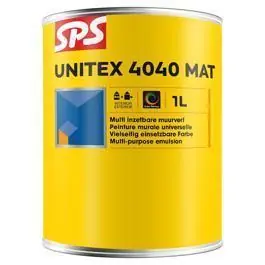 SPS Unitex muurverf 4040 mat TR binnen-buiten 1l