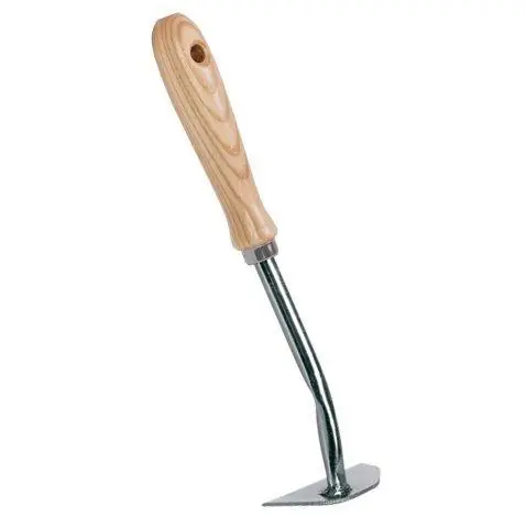 Handschrepel verzinkt met houten handvat 31 cm