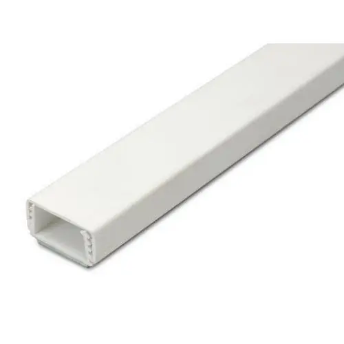 Kliklijst 20x10-15mm wit met tape 2 meter