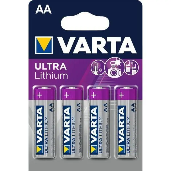 Varta Lithium AA batterijen 4 stuks