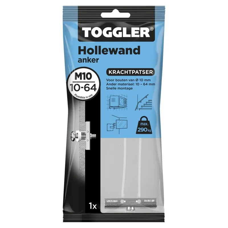 Toggler hollewand ankers M10
