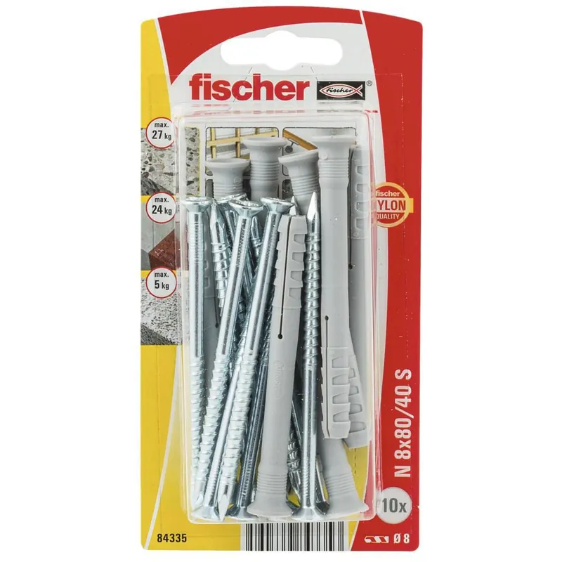 Fischer nagelplug N 8x80/40 S