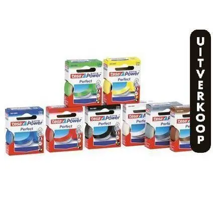 Tesa textieltape 19mm 2,75 meter rood