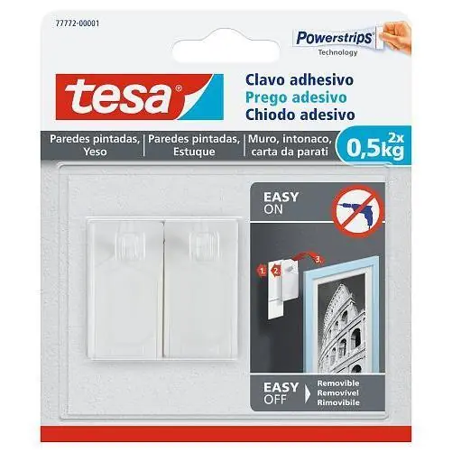 Tesa klevende spijker behang & pleister 500 gram