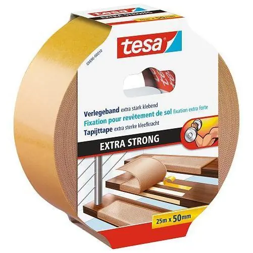 Tesa tapijttape Extra Sterk 50 mm. x 10 meter