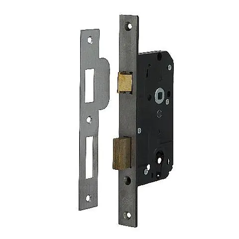 Nemef cilinderslot rechthoekig, rechts en links, type 4139, SKG**, RVS 174 x 25 mm