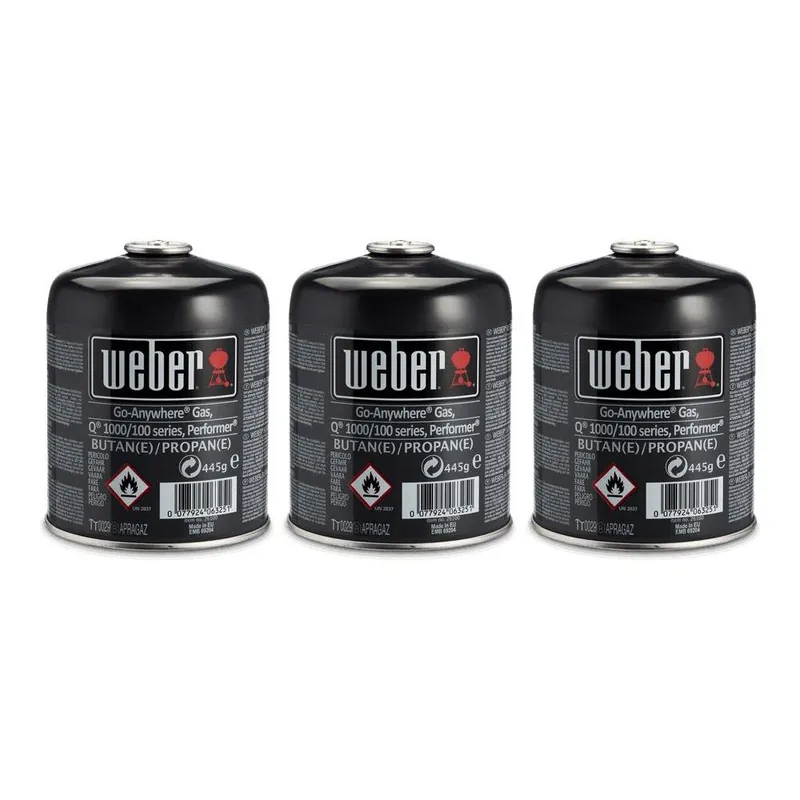 Weber Driepak gasbusjes