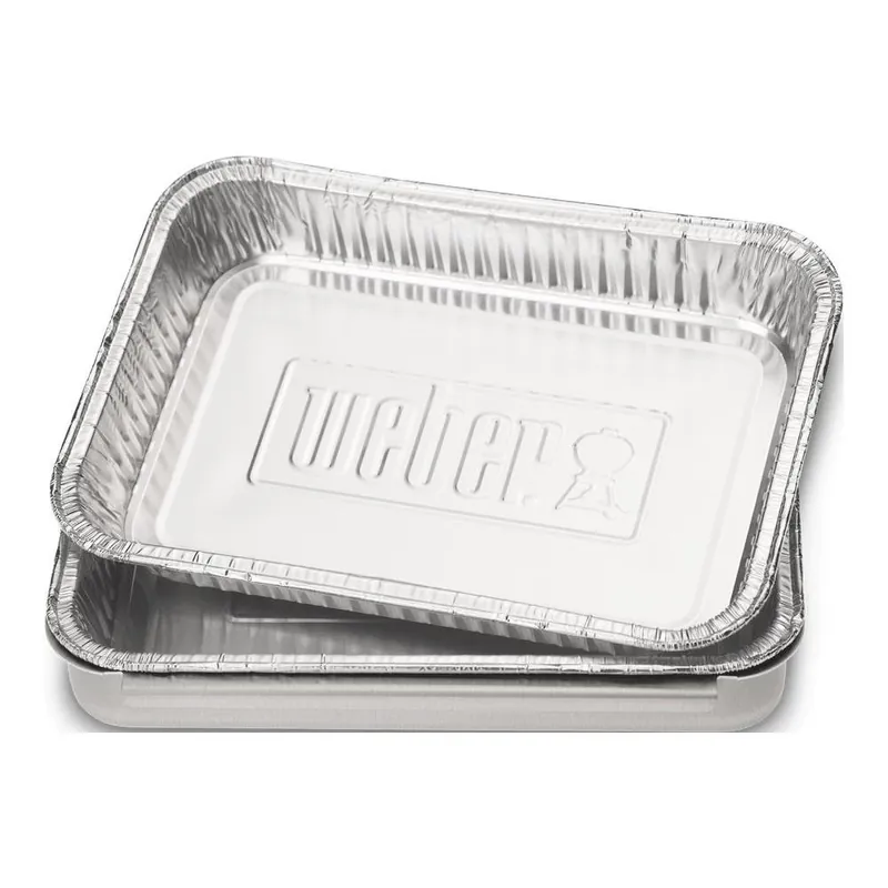 Weber aluminium lekbakjes S (10 stuks)