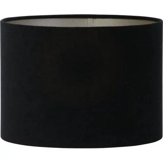 Light & Living lampenkap Velours 30cm zwart