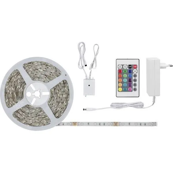 Paulmann FN SimpLED stripe set 7,5m RGB 26W 230/12V DC wit metaal kunststof