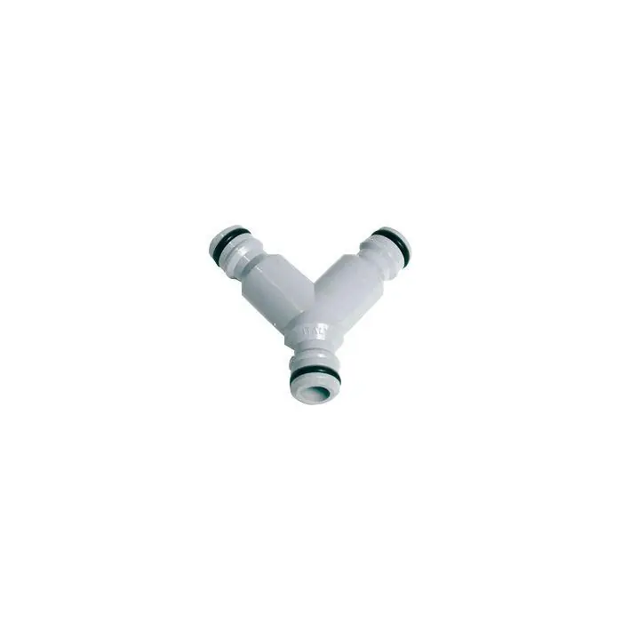 Y-vertakking met 3 nippels PVC