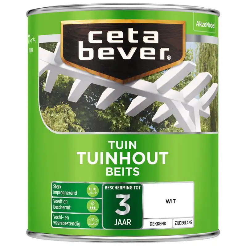 Ceta Bever tuinhoutbeits 300 wit 750 ml.