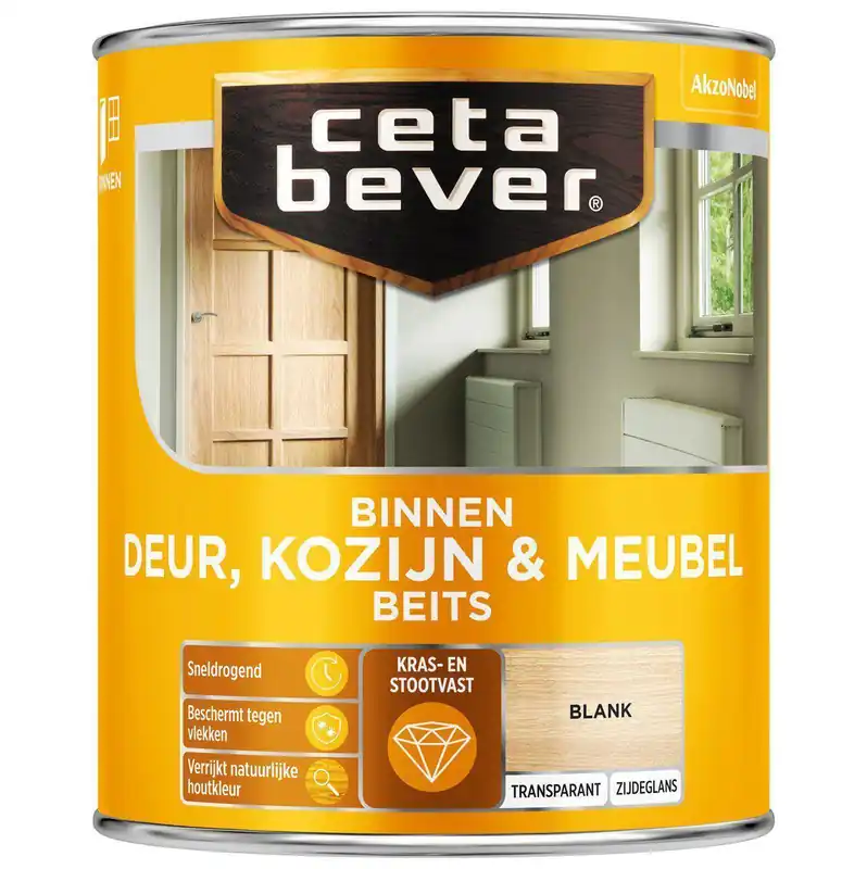 Ceta Bever Deur & Kozijn binnenbeits transparant 0103 blank 750 ml.