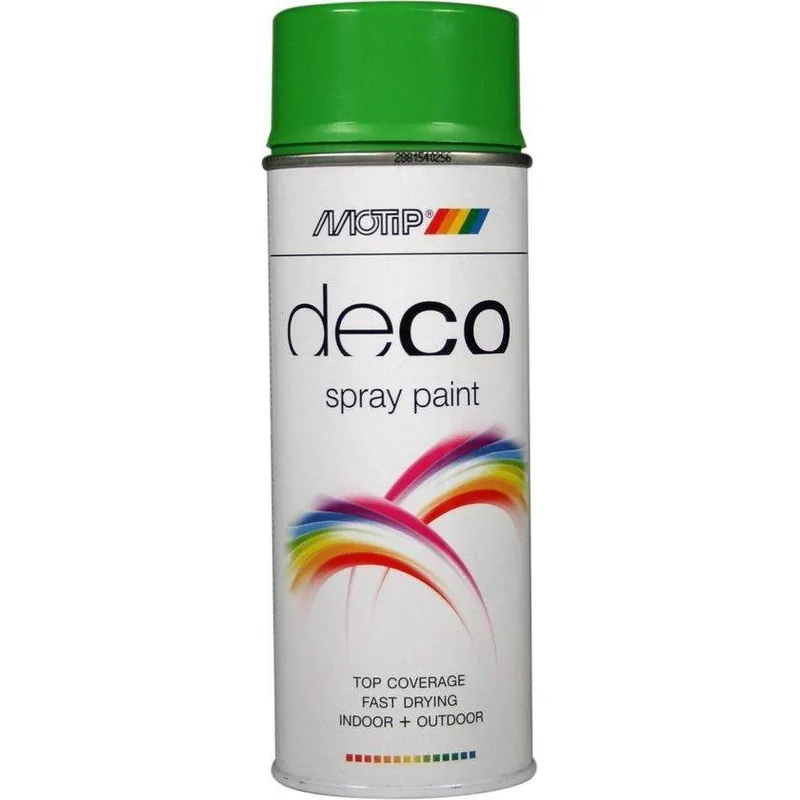 MoTip Deco hoogglans RAL6018 geelgroen 400ml