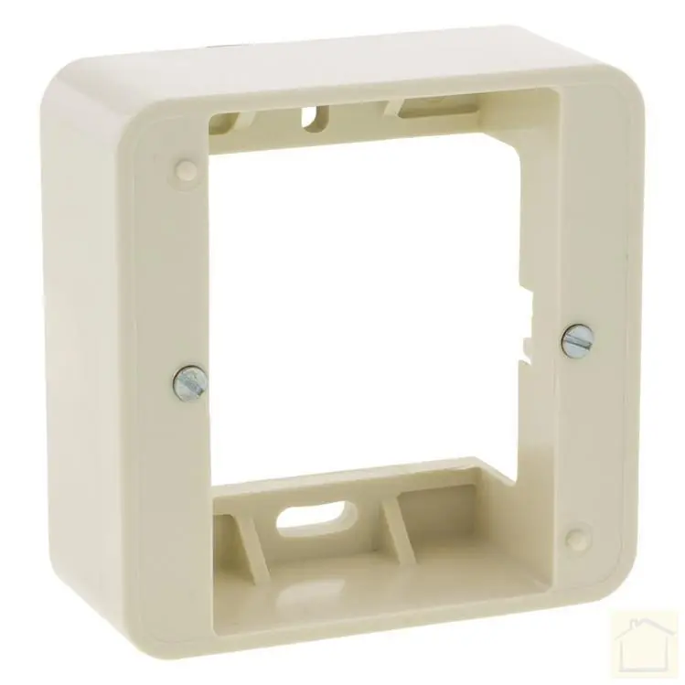 502411_Peha Standard opbouwraam inbouw, 1-voudig crème