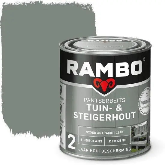 Rambo pantserbeits tuin&steigerhout zg dekkend s.antr. 1148 750 ml.