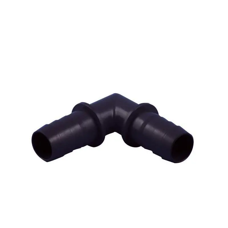 Afvoerslangverbinder 19 mm. haaks