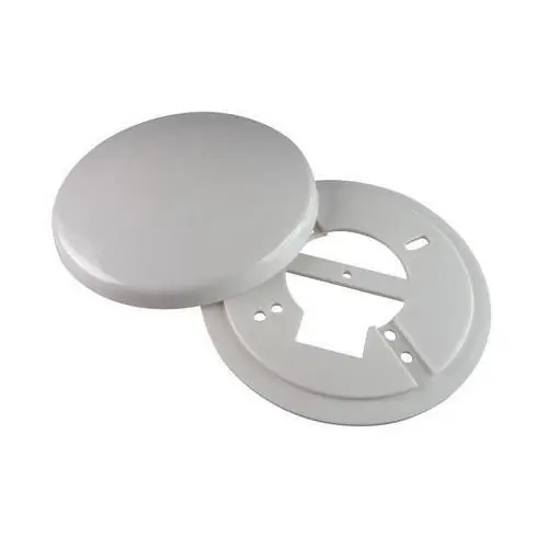 Attema plafondplaat rond Ø125mm wit 2-delig