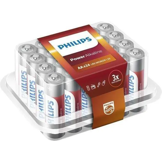 Philips Power Alkaline AA LR6 (24 stuks)