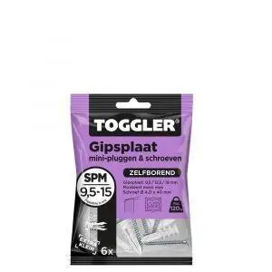 Toggler gipsplaat plug SP-6S + schroeven (6 st.)