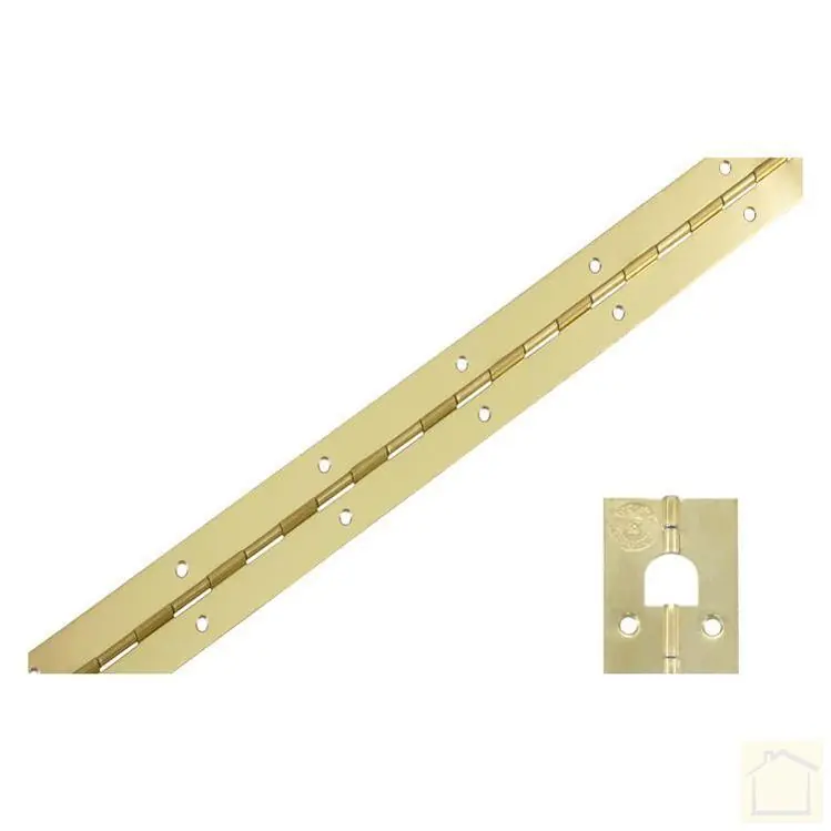 Pianoscharnier met ophangoog messing 600 mm