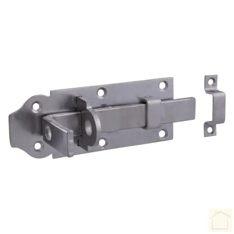 Schuif met slotoog en sluitlus, breed, RVS 120 mm