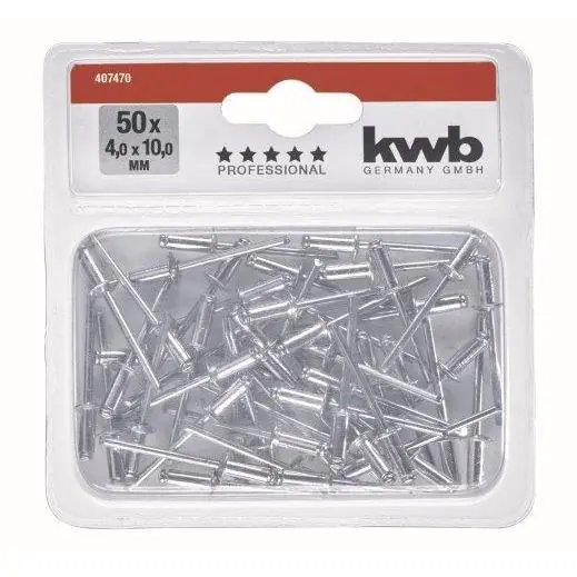 KWB POPNAGELS 4,0 10,0 MM 50 ST.