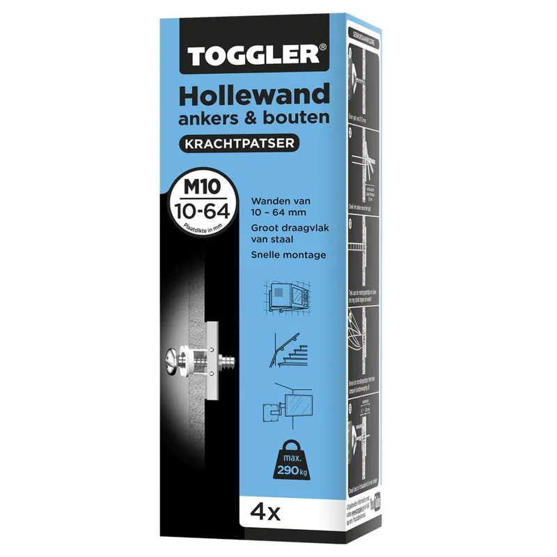 Toggler hollewand ankers M10 (4 st.)