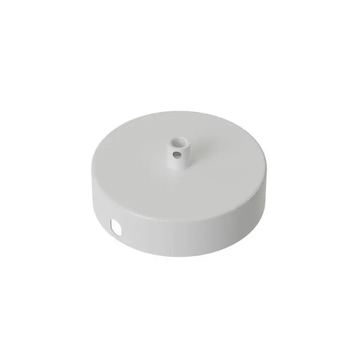 CALEX metalen plafondplaat 100mm 1 gat, matt white