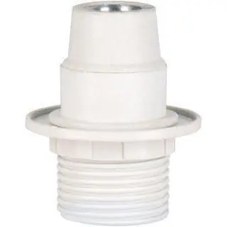 Bailey lamphouder E14 half draad + ring wit