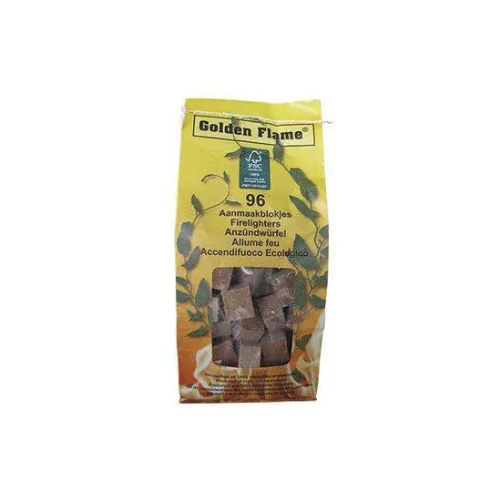 Golden Flame aanmaakblokjes bruin (96 stuks)