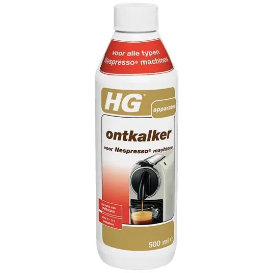 HG ontkalker voor Nespresso machines melkzuur