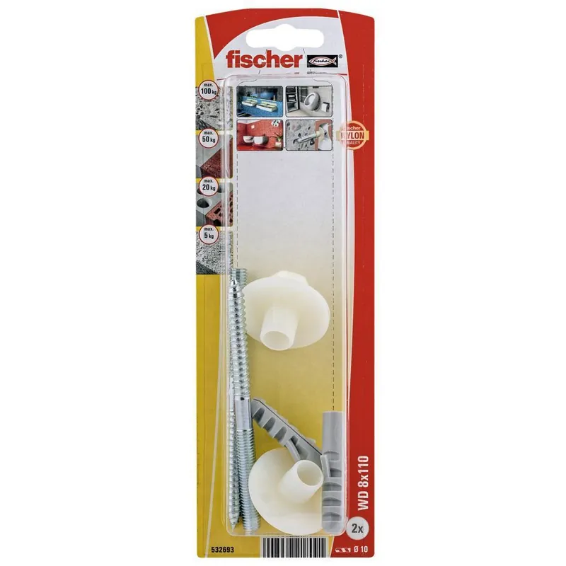 fischer wastafel- en urinoirbevestiging WD 8x110