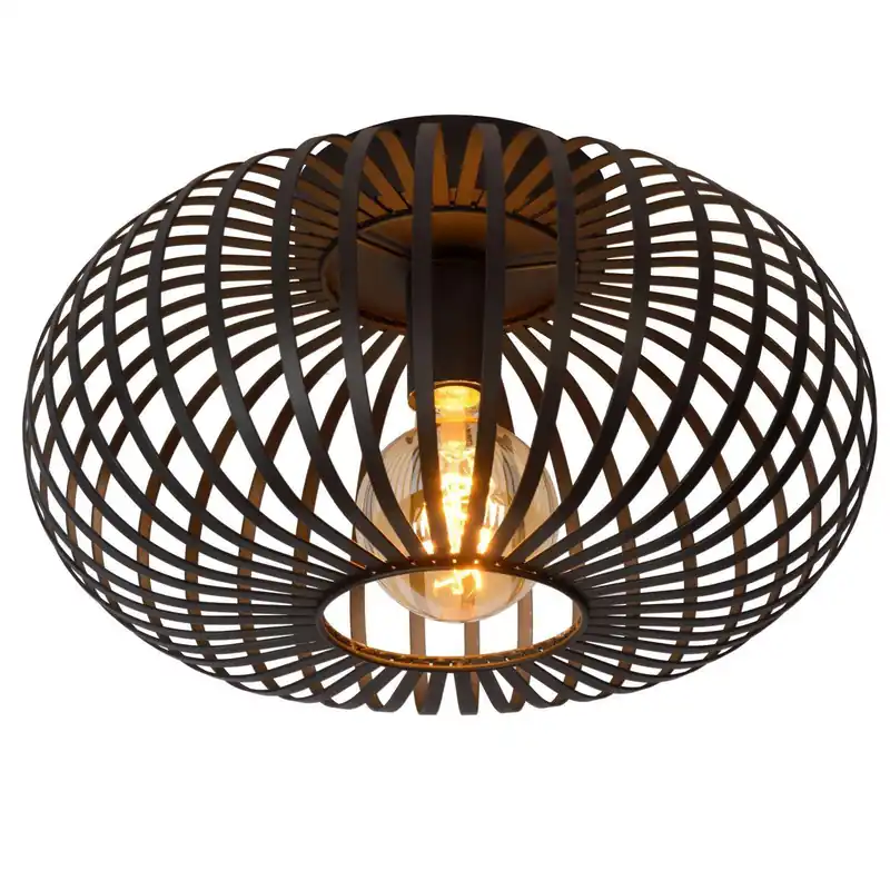 Lucide plafonniere Manuela Ø39,5cm E27 zwart