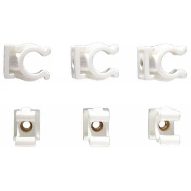 Enkele clip koperbuis 12mm 6 st.