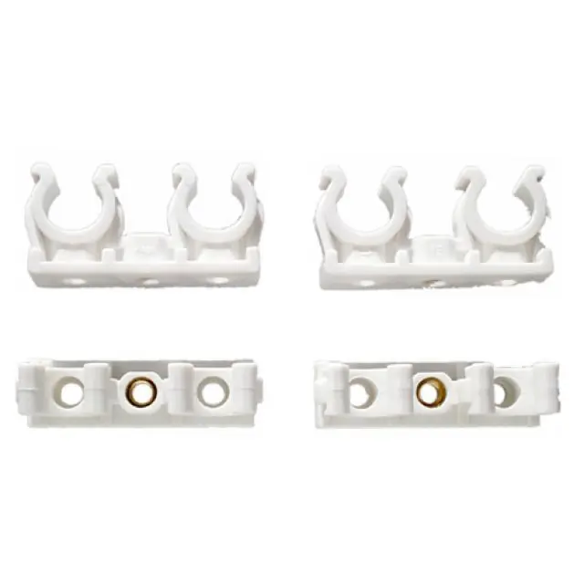 Dubbele clip koperbuis 12mm 4 st.