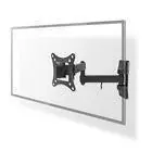 Nedis draai- en kantelbare TV-muurbeugel 13-27 max. gewicht: 15kg kantelbaar draaibaar ABS zwart