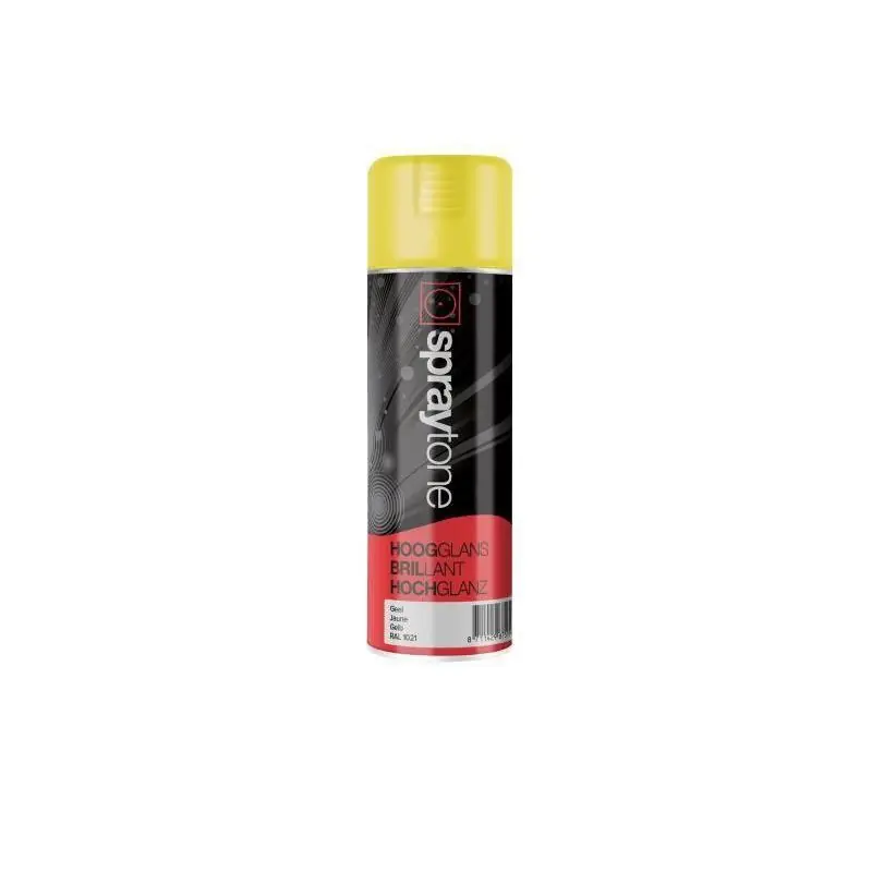 Spraytone Hoogglans binnen/buiten geel 400 ml.