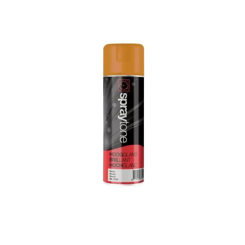 Spraytone Hoogglans binnen/buiten oranje 400 ml.