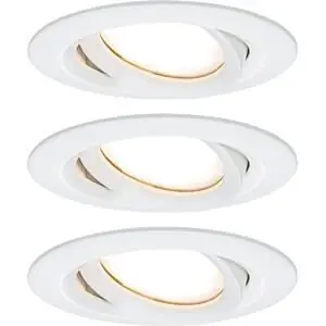 Paulmann INBLP set Nova Plus Coin dim IP65 rd zwb LED 3x6,8W 633lm 2700K wit mat/alu