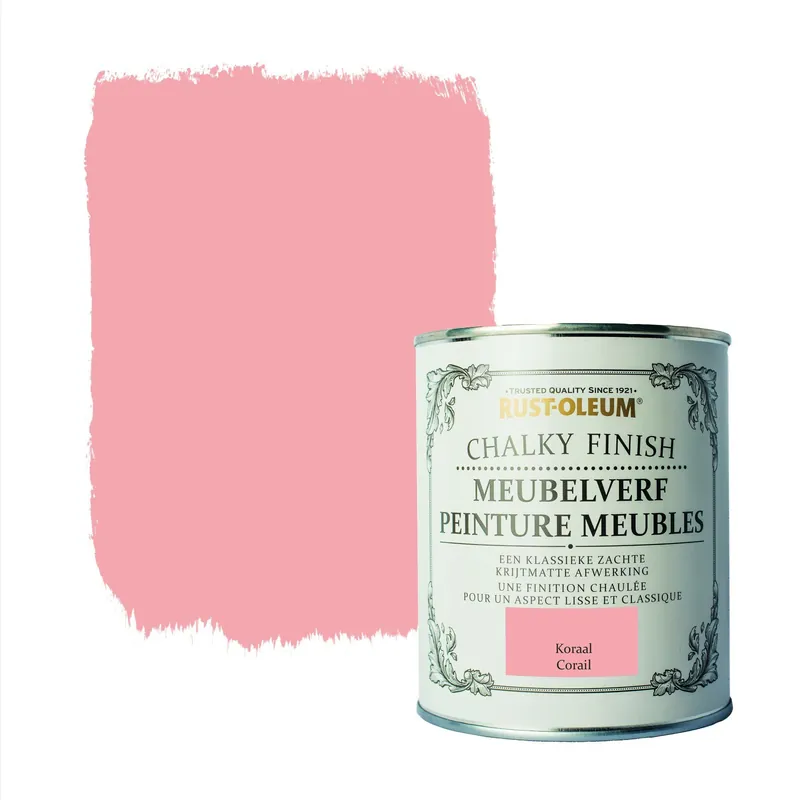 Rust-Oleum Chalky Finish meubelverf Koraal 750 ml.