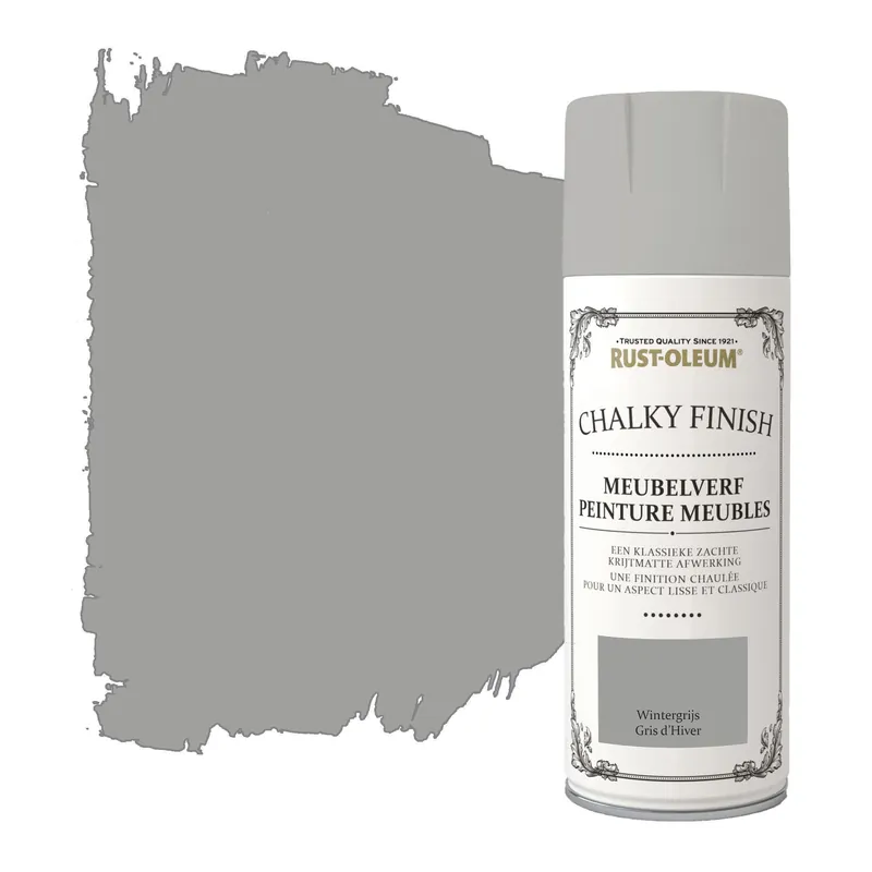 Rust-Oleum Chalky Finish meubelverf spuitbus wintergrijs 400 ml.