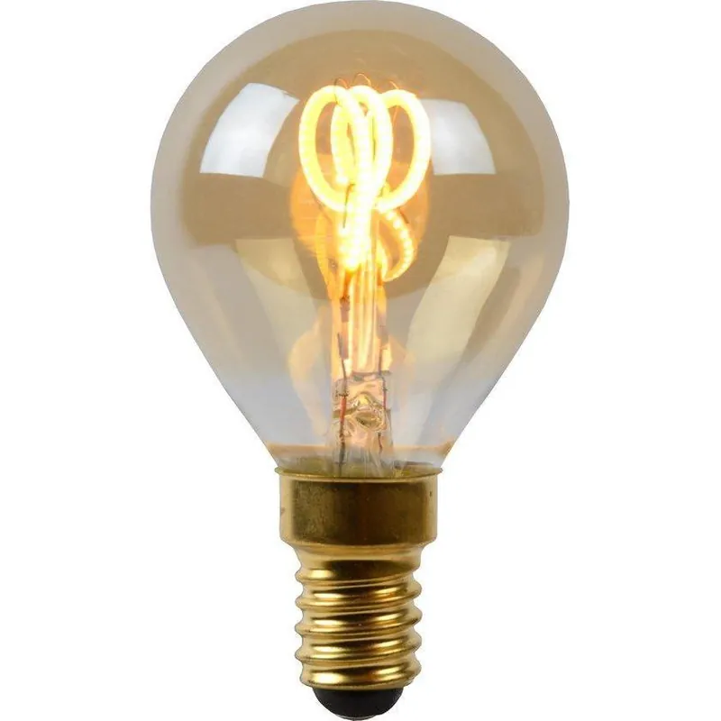 Lucide filament lamp 4,5 cm LED dimbaar E14 1x3W 2200K amber