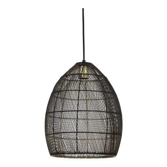 Light & Living hanglamp Meya zwart