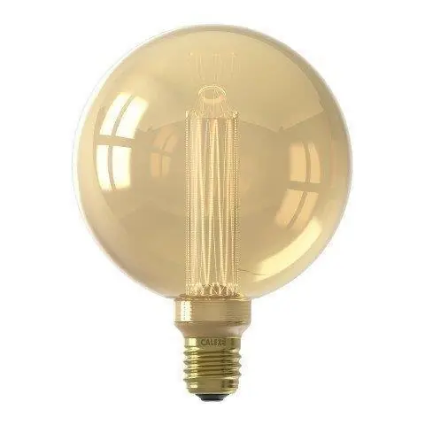Calex LED Crown globelamp E27 3,5W G125 goud dimbaar
