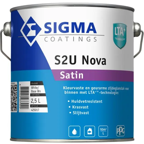 Sigma S2U Nova Satin Wit/Basis 2,5 liter