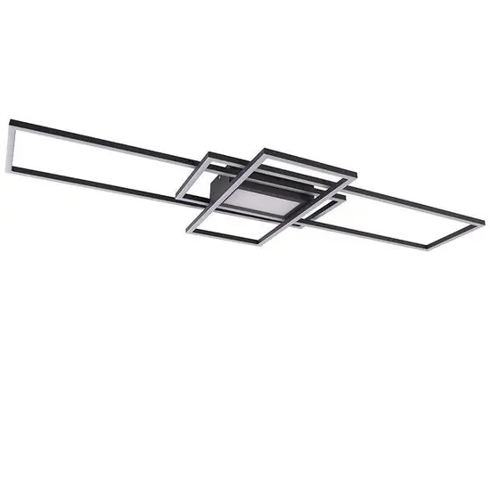 Trio plafonniere Irvine LED antraciet