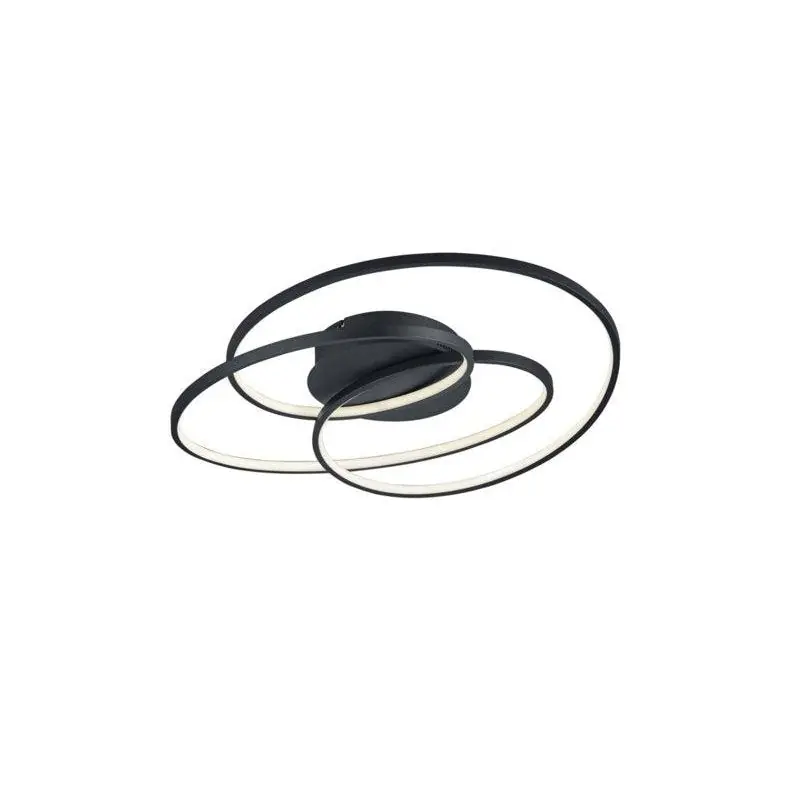 Trio plafonniere Gale LED mat zwart