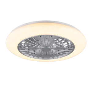 Reality plafondventilator Stralsund Ø49x16,5cm incl. LED titaan