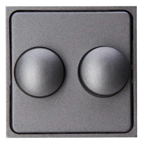 Athenis dimmerplaat duo antraciet